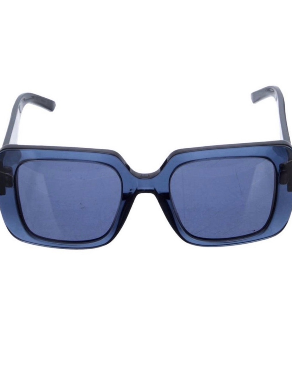 Christian Dior Blue Square Frame Sunglasses